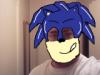 Hyrule-man cosplays as Sonic the Hedgehog